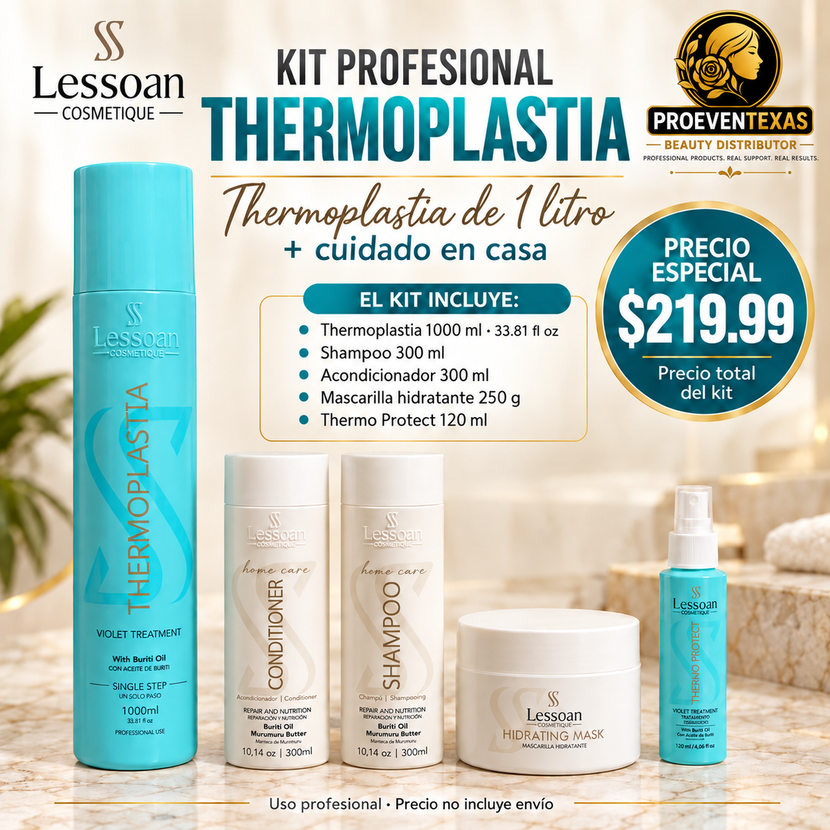 KIT PROMOCIONAL LESSOAN THERMOPLASTIA 33.8 fl oz