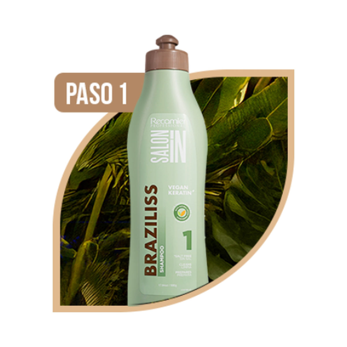 Salon In Braziliss Vegan Clarifying Shampoo Step 1 17.64 fl oz